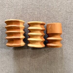 Wooden Napkin Rings Set‎